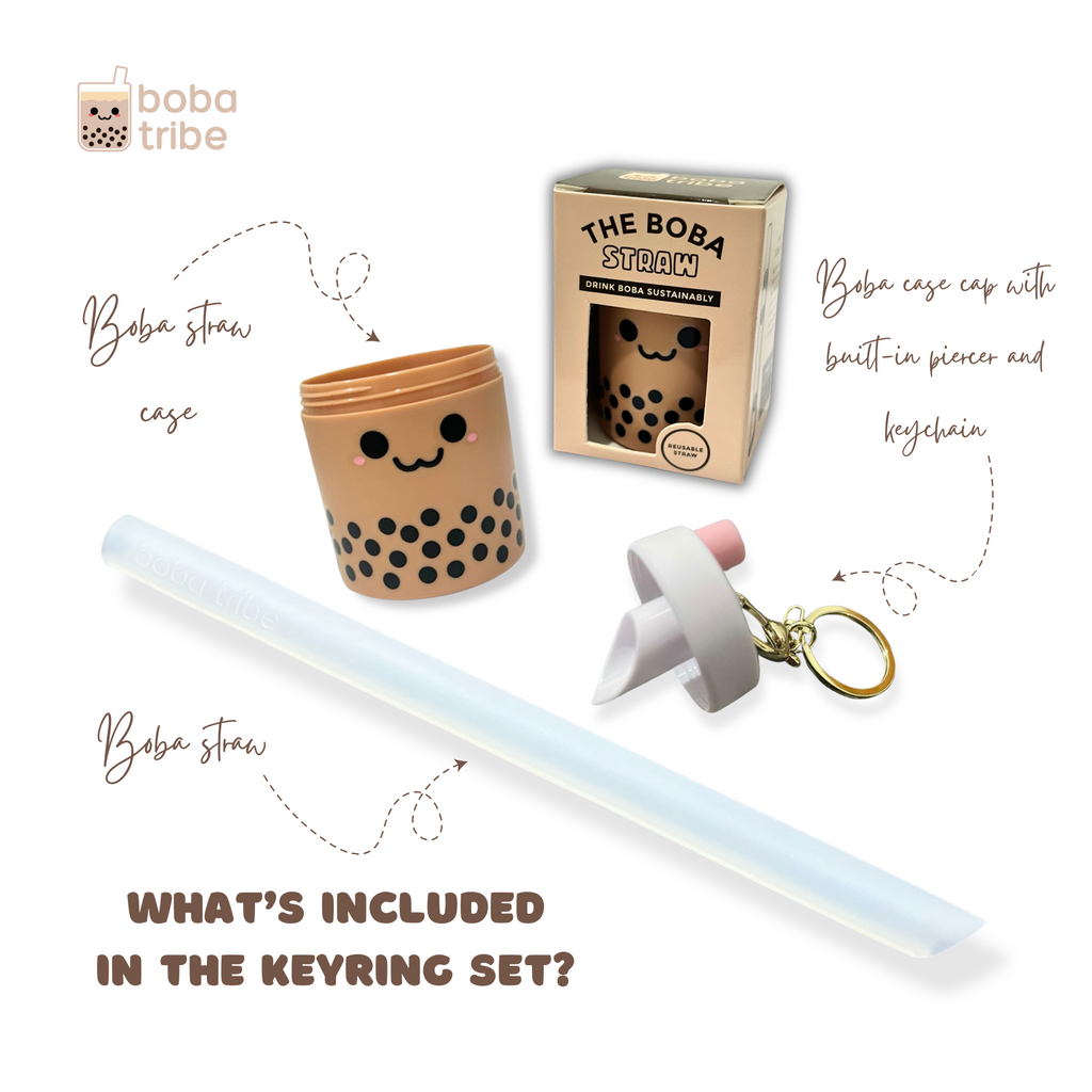Boba Straw Keyring Set