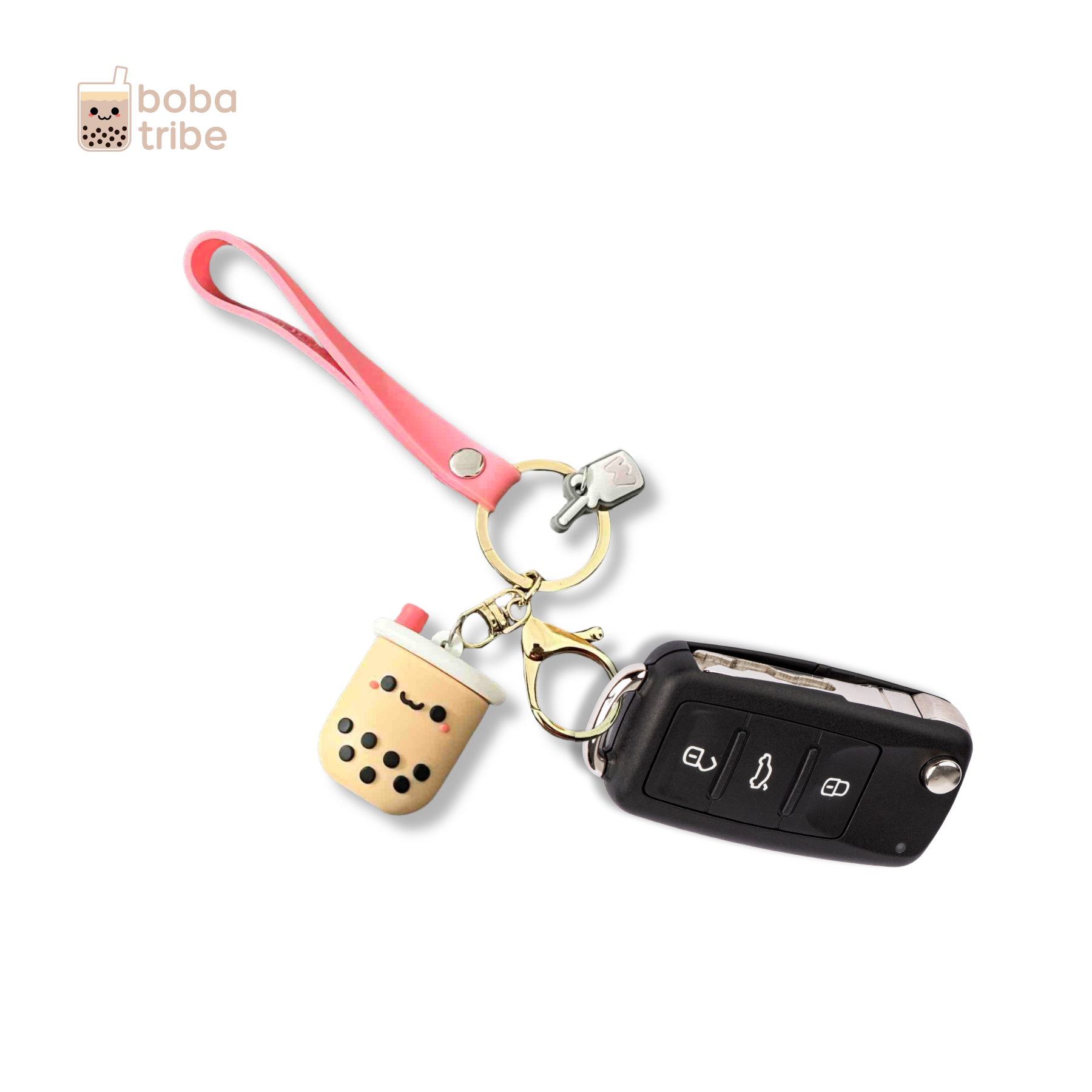 Boba Milk Tea Keyring
