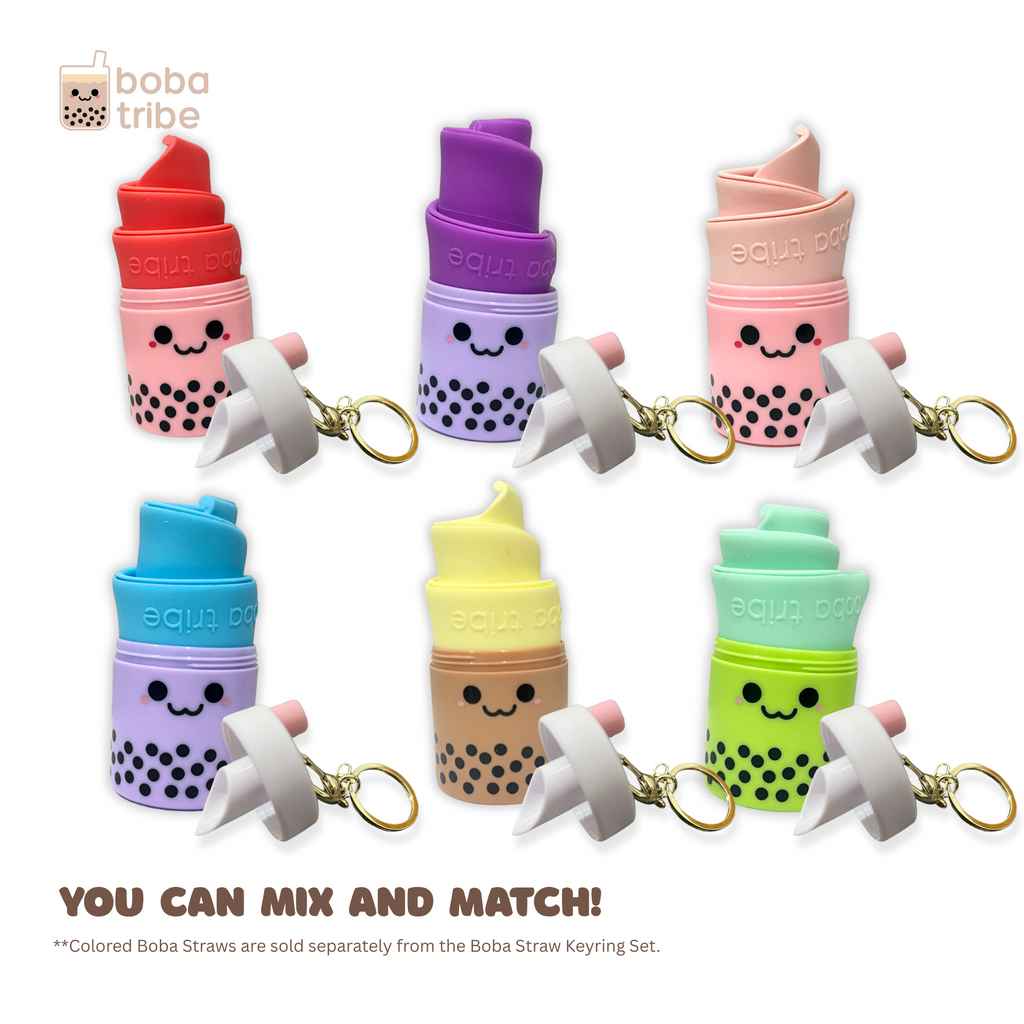 Boba Straw Keyring Set