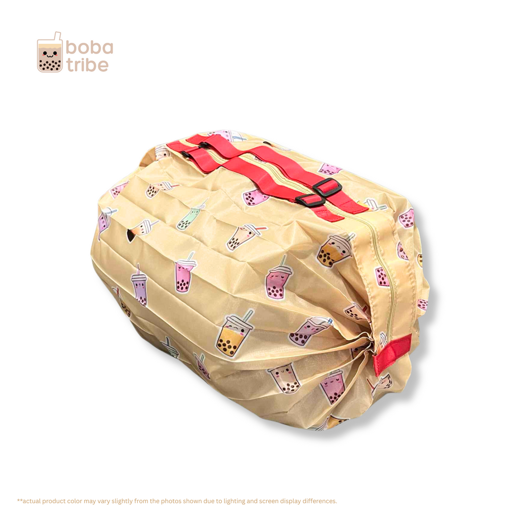 BobaTote - a foldable reusable bag for shopping & boba runs