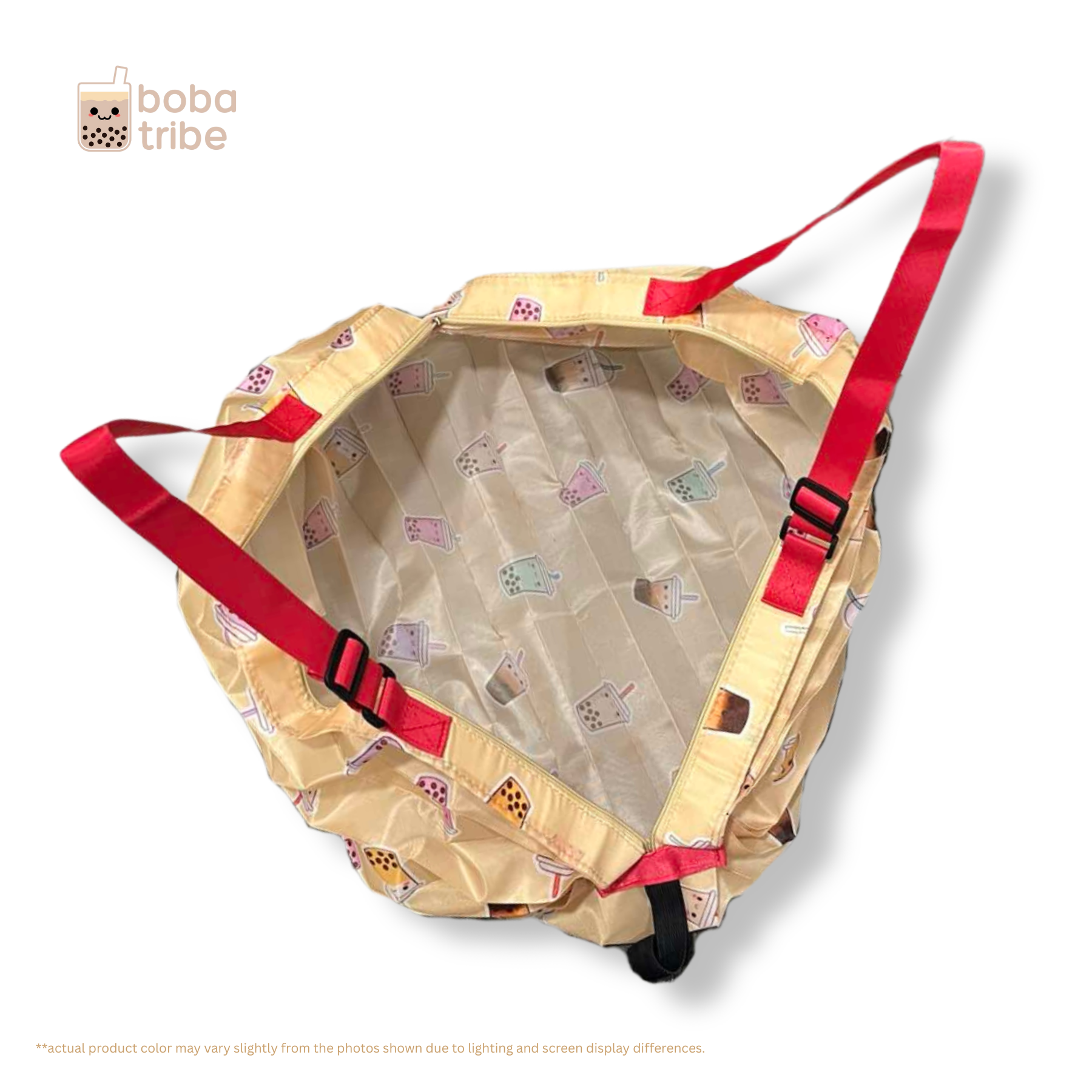 BobaTote - a foldable reusable bag for shopping & boba runs